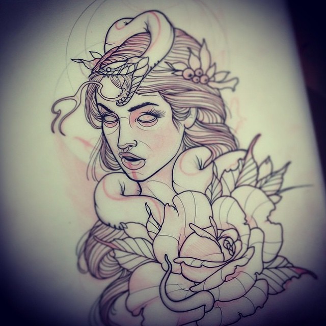 Come by and get this tattooed by @gust_razotattoos at Remington Tattoo #neotrad #neotraditional #newtraditional