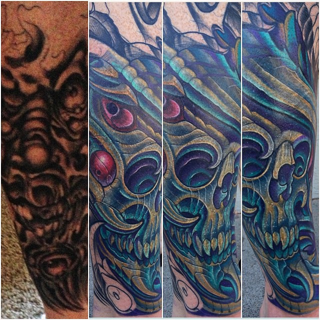 Coverup Tattoo by Terry Ribera