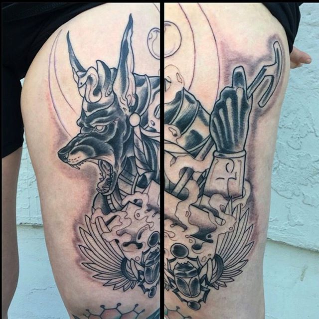 Work in progress on this Anubis piece by @gust_razotattoos...stop by remington today to book your next tattoo appointment #art #tattoo #tattoos #remington #remingtontattoo #gustrazotattos #anubis # scarab #egyptian #pharaoh #ahnk #sandiegoartist #sandiego #northpark #30thst #sandiegotattoo #sandiegotattooartist #sandiegoartist #sandiego