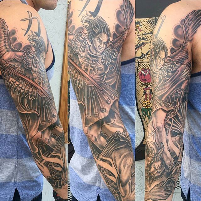 Tattoo by @@chriscockadoodledo #art #tattoo #tattoos #tattooart #remington #remingtontattoo #chriscockrell #chriscockrelltattoos #northpark #30thst #sandiegotattoo #sandiegotattooshop #sandiegotattooartist #sandiegoartist #sandiego