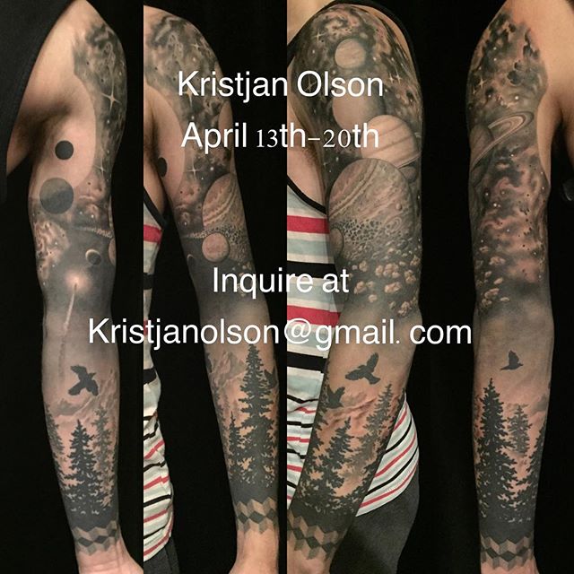 @kristjanolsontattoo will be making tattoos with us April 13-20th. Email kristjanolson@gmail.com to set something up.