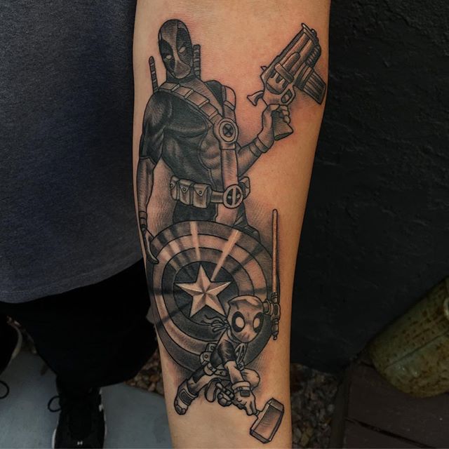 Deadpool Venom tattoo by Minh Luurangon  Post 31668
