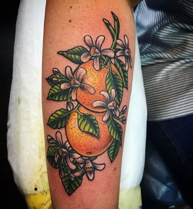Some cute little #oranges done by @tattoosbykriskezart at #remingtontattoo #orange #tattoo #orangetattoo #fruit #fruittattoo #plant #planttattoo #sandiegotattooartist #northparktattooartist #sandiego #northpark #sd